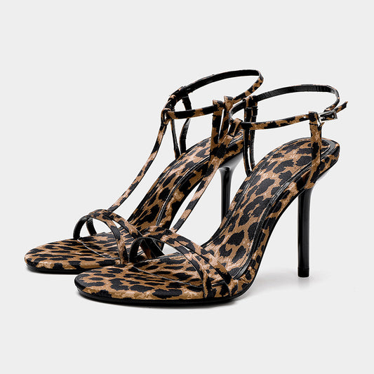 Talons motif léopard