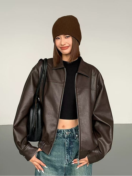 Veste vintage en cuir