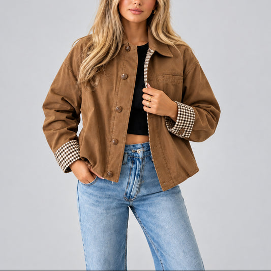 Veste à carreaux