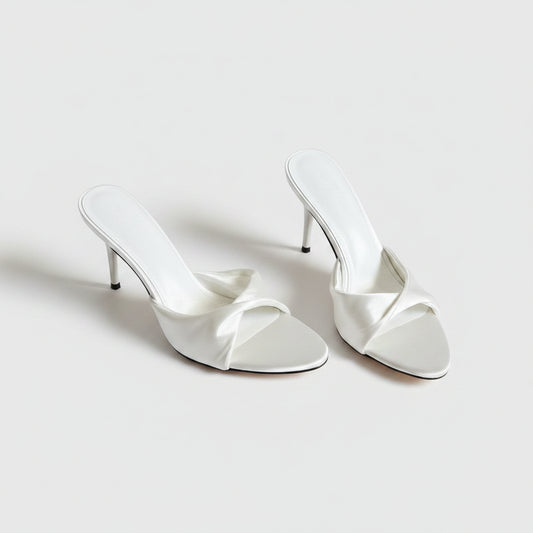 Mules en soie élégante