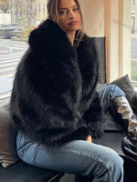 Manteau court en fourrure
