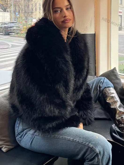 Manteau court en fourrure