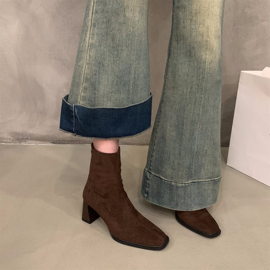 Bottines en daim