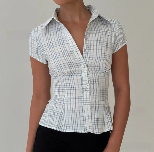 T-shirt à carreaux