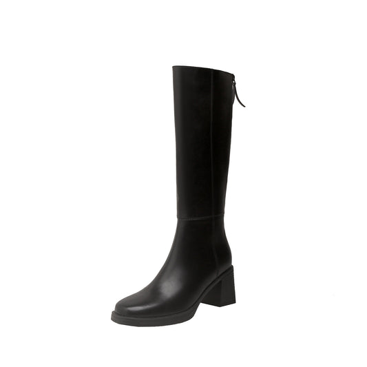 Botte à talons noir